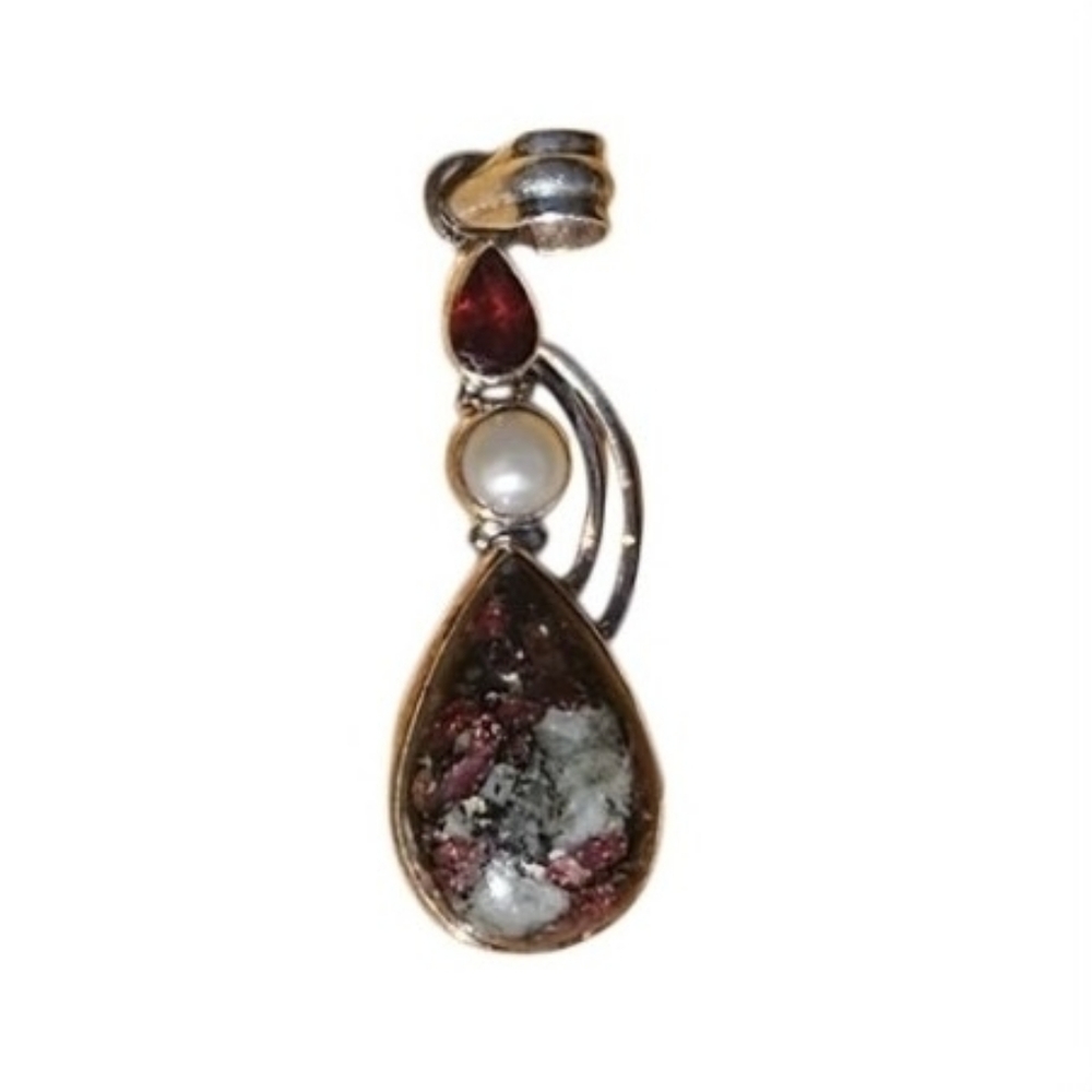 BUYER'S CHOICE.. Artisan Gemstone Silver Pendant. - Picture 6 of 10